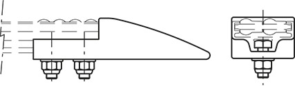 PGL-1 - Separation block for side guides