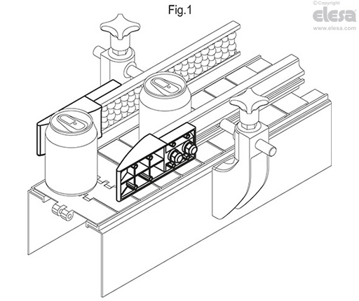 PGL-1 - Separation block for side guides