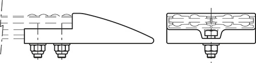 PGL-2 - Separation block for side guides