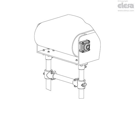UCF-S-T - Head bracket with closed cover