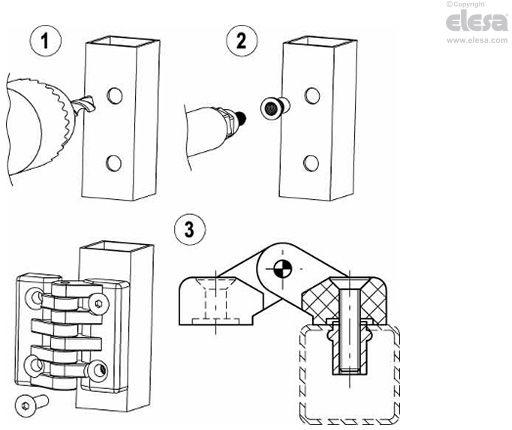 CFA-B - Douilles avec trou fileté