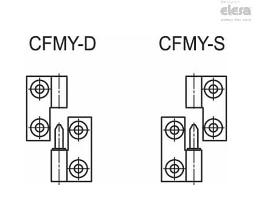 CFMY-D - Perno fissato al corpo destro