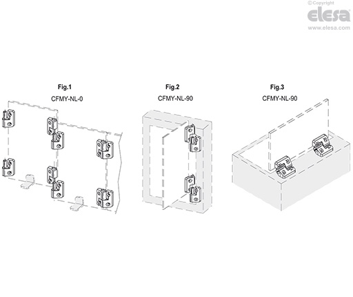 CFMY-NL-M-D - With built-in key, pin in the right body