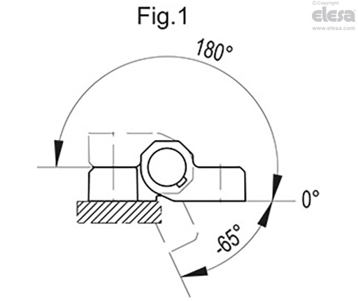 CFM-PC-SH-C-A+B - Pass-through holes for countersunk screws, top output cable 3.5 or 4 m, rear output cable with connector 1.5 or 1 m