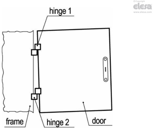 Lift Off Door Hinge Dimensions & Drawings