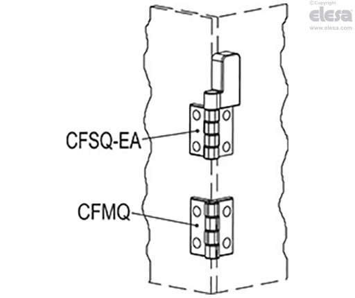 CFSQ-C-A-D - Axial connector, microswitch on the right, starting angle 0°