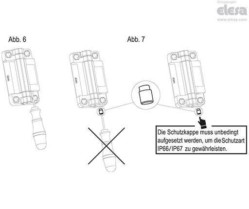 CFSW-C-A - Anschlussstecker oben