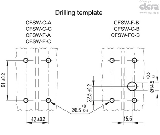 CFSW-C-A - 8 pole male connector, top axial output