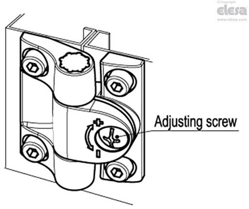 CFU. - Hinges with adjustable friction