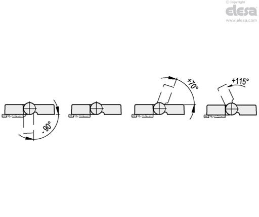 CFV-SH - Pass-through holes for countersunk head screws