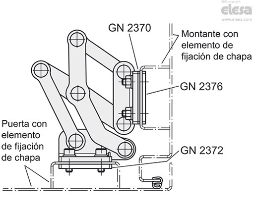 GN 7231-L - Fijación izquierda