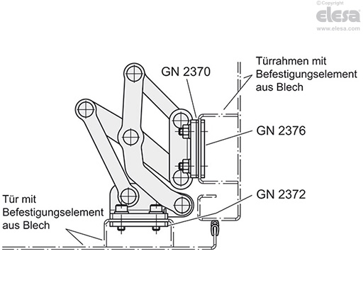 GN 7233-L - Linke Befestigung