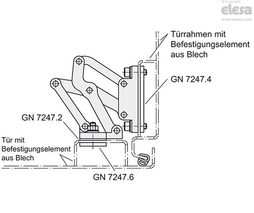 GN 7243 - Gelenkscharnier