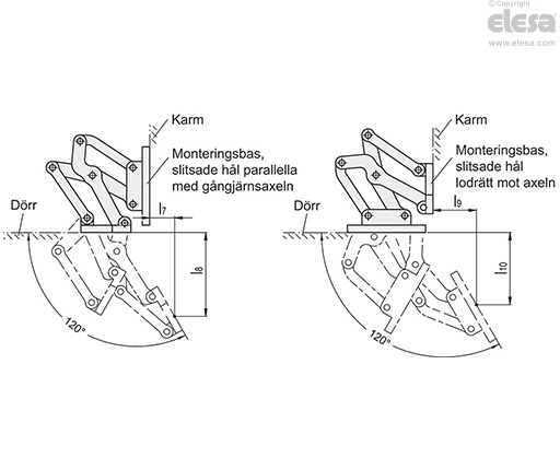 GN 7243 - Ledat gångjärn