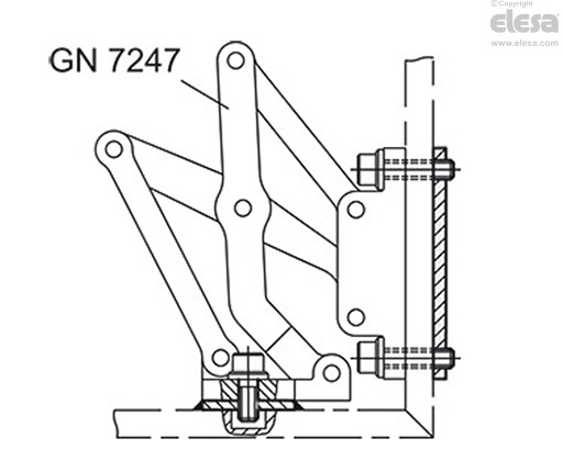 GN 7247.4 - Piastrine per cerniere articolate