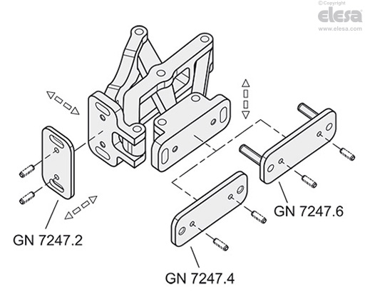 GN 7247 - Bisagra articulada