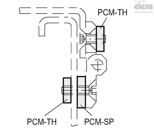 PCM-TH - Piastrine per fissaggio cerniere