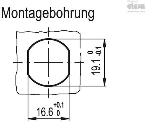 CM. - Ohne schräger Bohrung