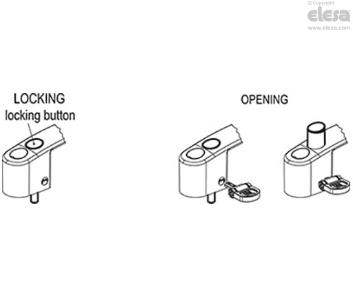EBR-CH - Handle with safety locking device