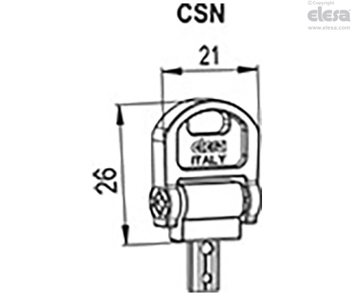 EBR-CH - Handle with safety locking device