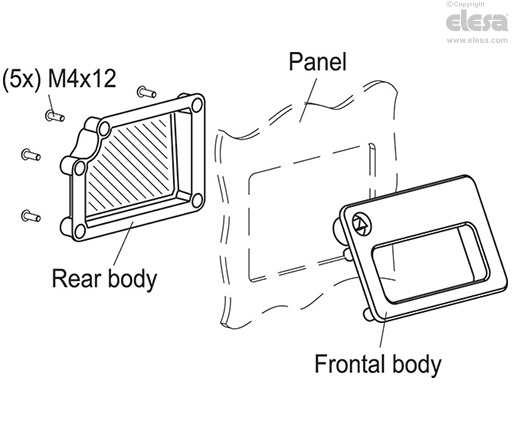 GN 115.10 - Flush pull handles with lever latch