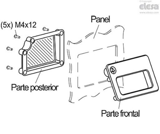 GN 115.10 - Asas encastradas con palanca de cierre