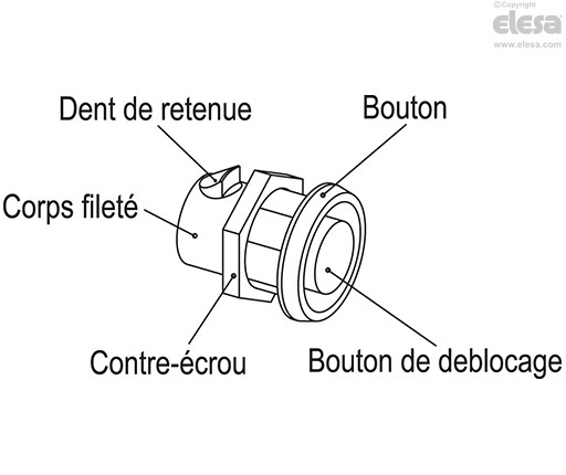 GN 315.1 - Bouton de fermeture à déclic