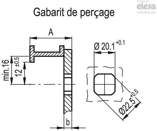GN 315.1 - Bouton de fermeture à déclic