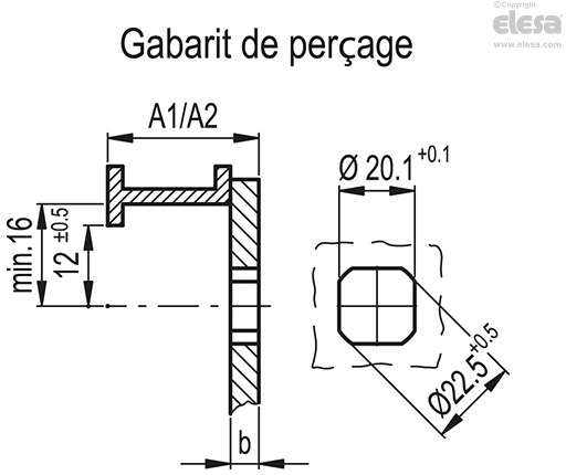 GN 315 - Bouton de fermeture à déclic