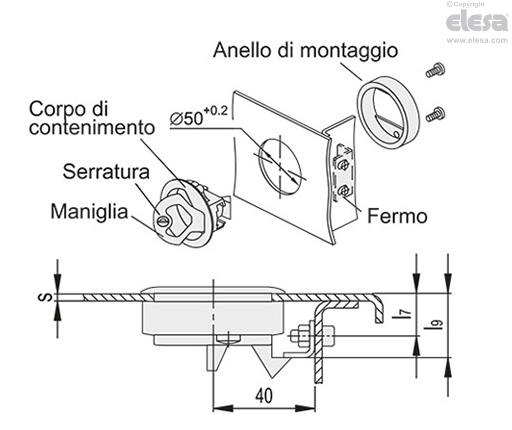 GN 449.5-OS - Senza serratura