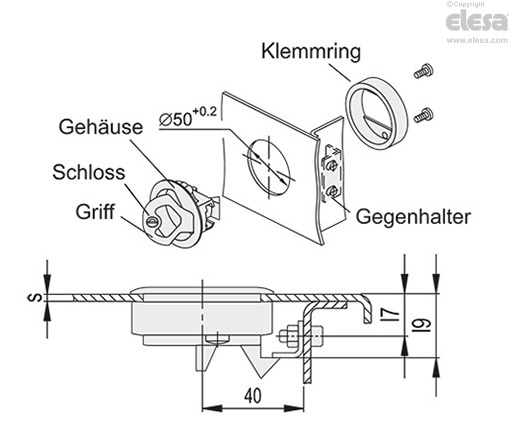 GN 449.5-OS - nicht abschließbar
