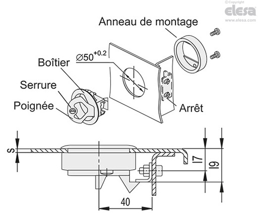 GN 449.5-OS - Sans serrure