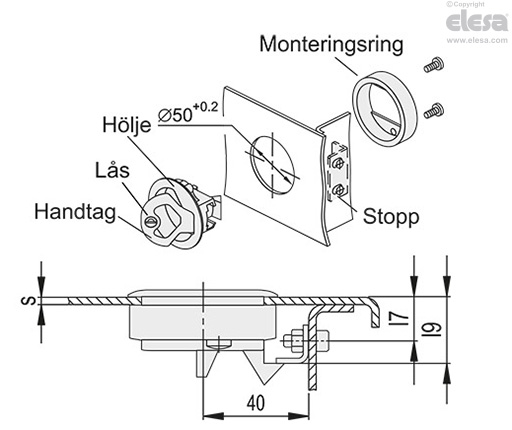 GN 449.5-OS - Utan lås