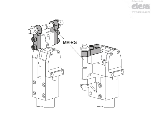 MM-A-RG1-NK - I-shaped brackets for clamping screw