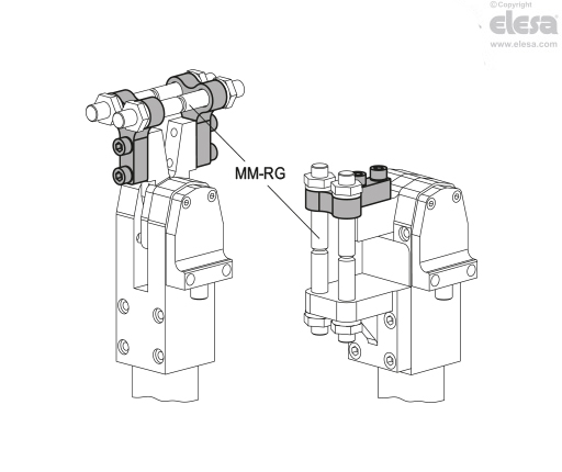MM-A-RG-NK - Y-shaped brackets for clamping screws