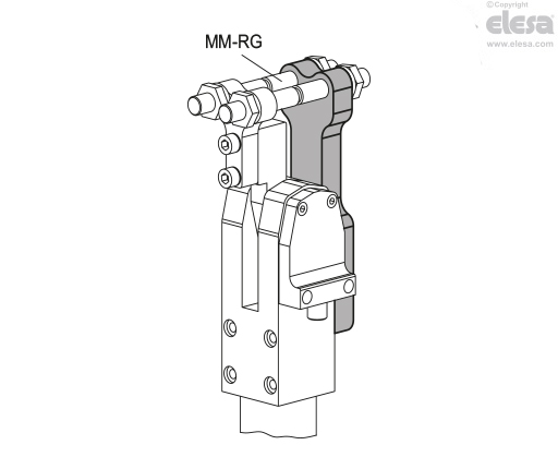 MM-FI-RG-NK - Long Y-shaped brackets for clamping screws