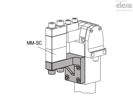 MM-FL-SCL-NK - I-shaped lower brackets for jaw block