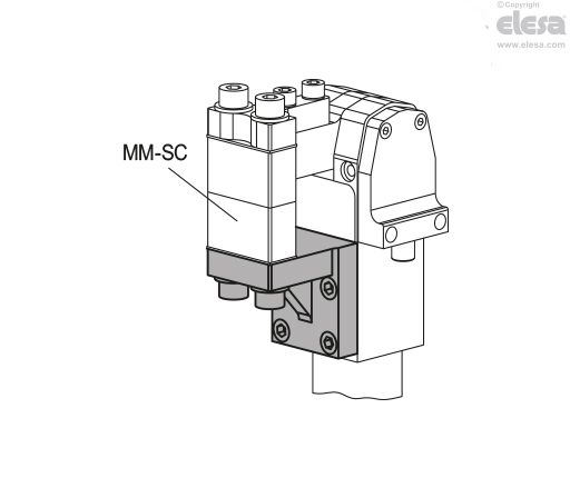 MM-FL-SC-NK - Lower brackets for jaw block