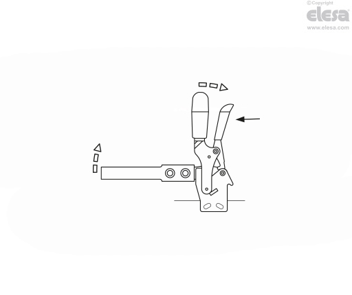 MVBS-PR - Clamps with extended lever, vertical series