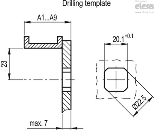 VCTK. - VCMK. - Epäkeskosalpa nupilla