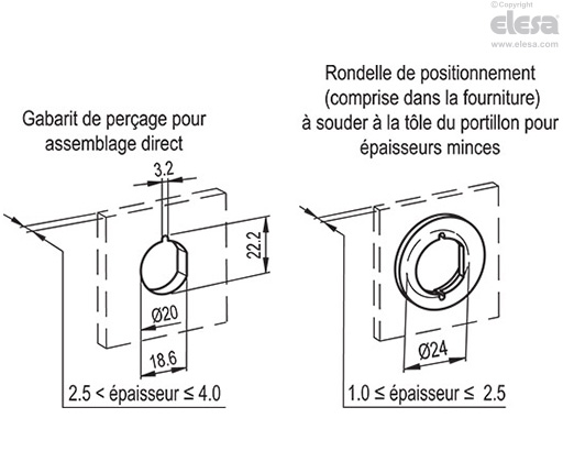 ELCK - Verrou quart de tour
