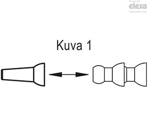 FHN-P - Pää, suorakaiteenmuotoisella reiällä