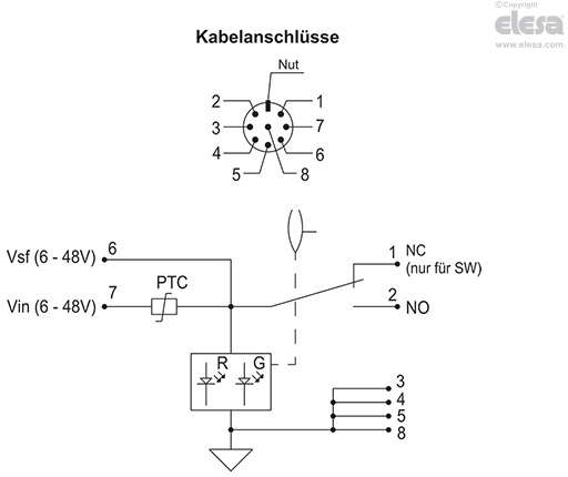 HCV-E-NO-LD - mit Schließerkontakt