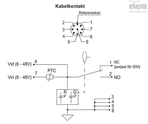 HCV-E-SW-LD - med elektrisk omkopplingskontakt