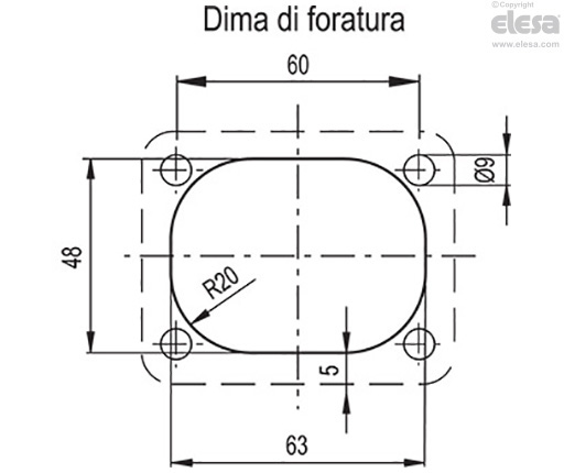RH-EE-01 - Maniglia ripiegabile da incasso