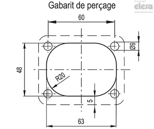 RH-EE-01 - Poignée escamotable encastrable