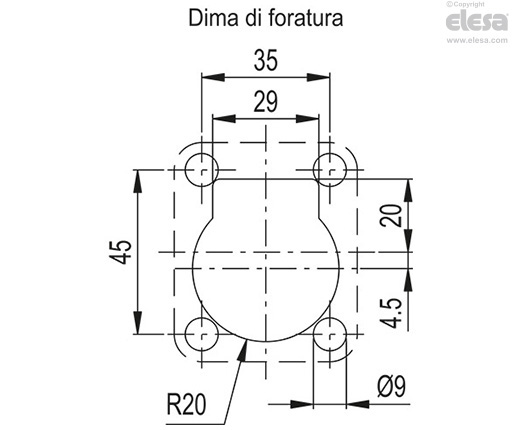 RH-EE-05 - Maniglia ripiegabile da incasso