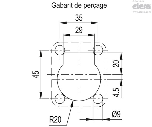 RH-EE-05 - Poignée escamotable encastrable