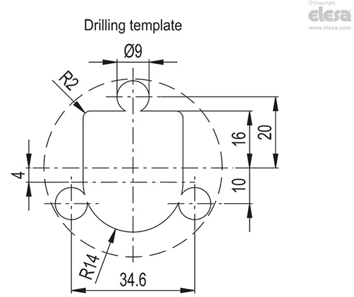 RH-EE-06 - Folding handle with recessed tray