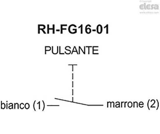RH-FG16-04.36 - Pulsante con contatto NO e pulsante di arresto di emergenza